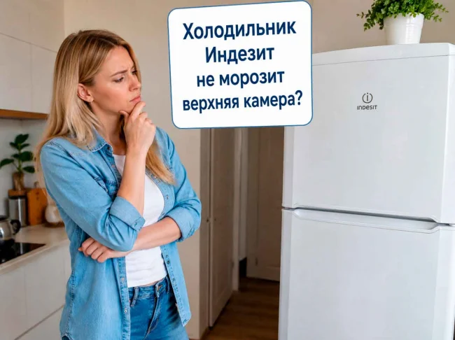 Холодильник Индезит не морозит верхняя камера